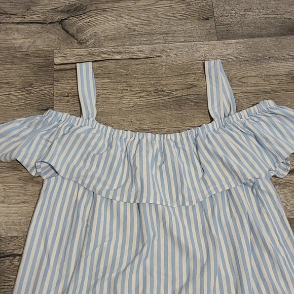 J. Crew Blue and White Stripes Blouse - Picture 2 of 8
